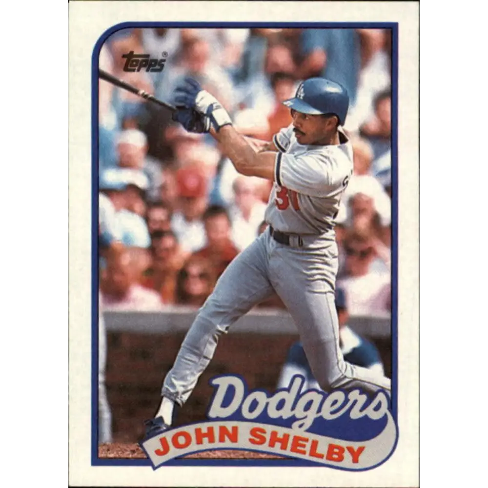 1989 Topps #175 John Shelby NM-MT Los Angeles Dodgers Baseball Card Image 1