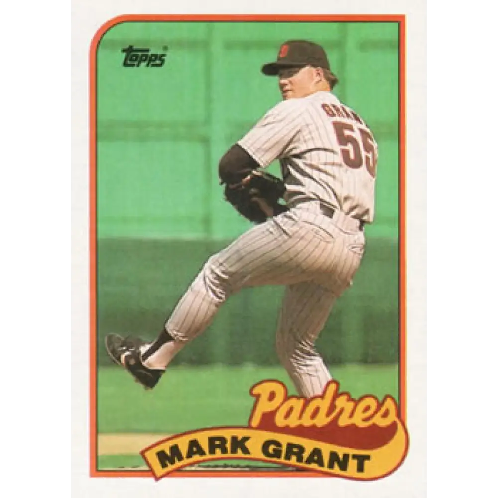 1989 Topps #178 Mark Grant NM-MT San Diego Padres Baseball Card Image 1