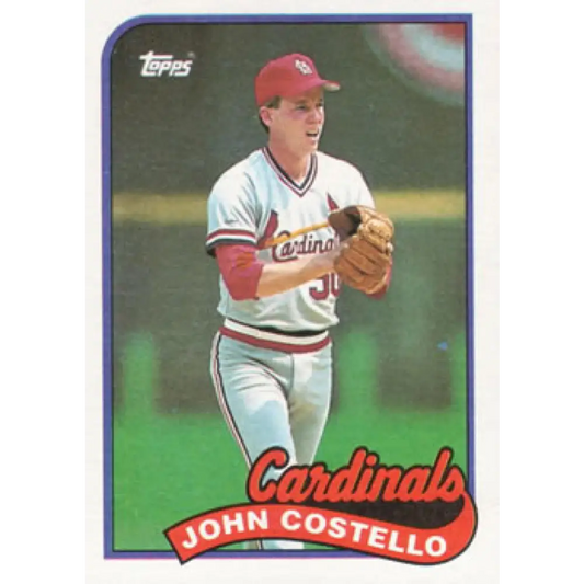 1989 Topps #184 John Costello NM-MT St. Louis Cardinals Baseball Card Image 1