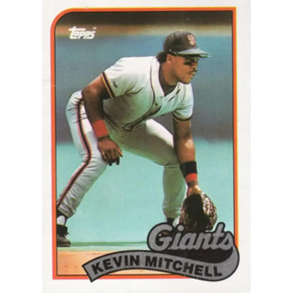 1989 Topps #189 Kevin Mitchell NM-MT San Francisco Giants Baseball Card Image 1