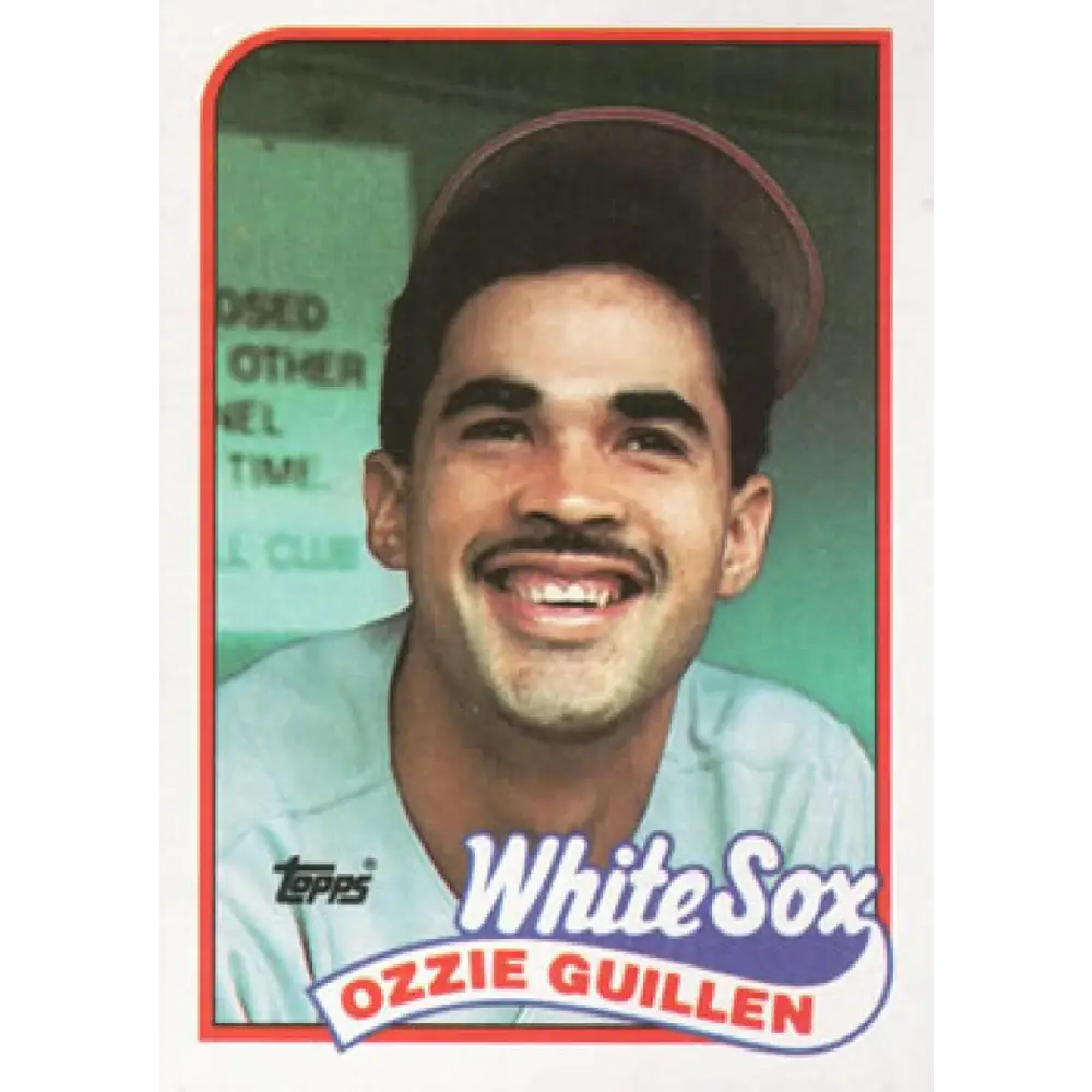 1989 Topps #195 Ozzie Guillen NM-MT Chicago White Sox Baseball Card Image 1