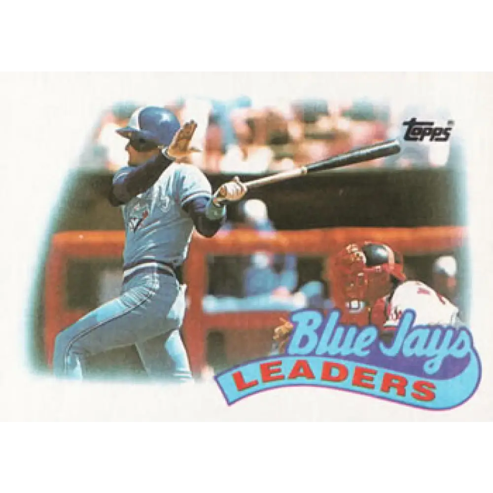 1989 Topps #201 Kelly Gruber Toronto Blue Jays TL NM-MT Toronto Blue Jays Baseball Card Image 1
