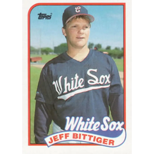 1989 Topps #209 Jeff Bittiger NM-MT RC Rookie Chicago White Sox Baseball Card Image 1