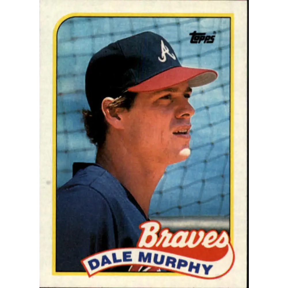 1989 Topps #210 Dale Murphy NM-MT Atlanta Braves Baseball Card Image 1