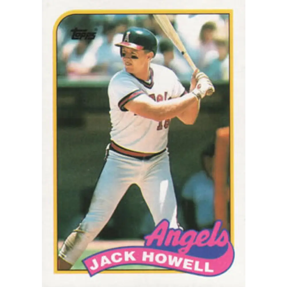 1989 Topps #216 Jack Howell NM-MT California Angels Baseball Card Image 1