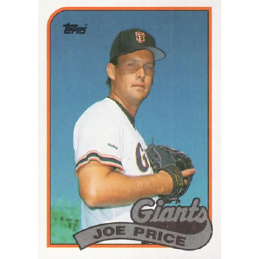 1989 Topps #217 Joe Price NM-MT San Francisco Giants Baseball Card Image 1