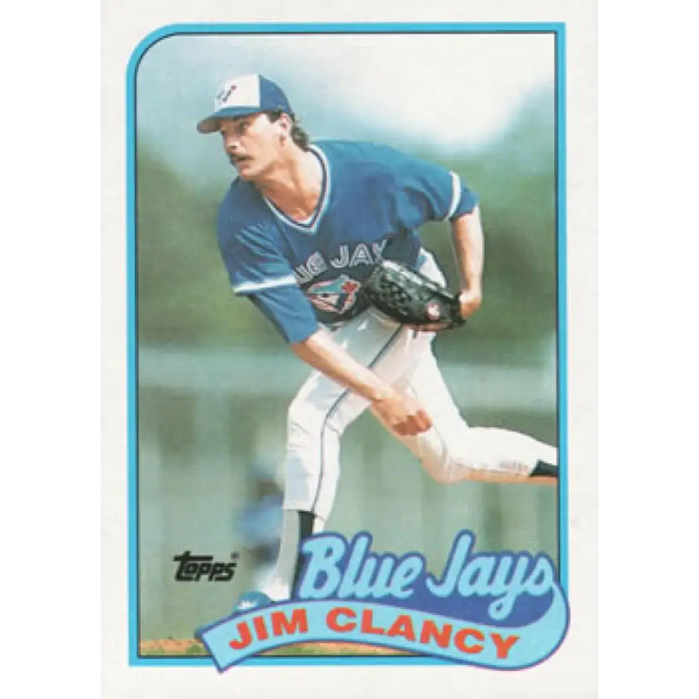 1989 Topps #219 Jim Clancy NM-MT Toronto Blue Jays Baseball Card Image 1
