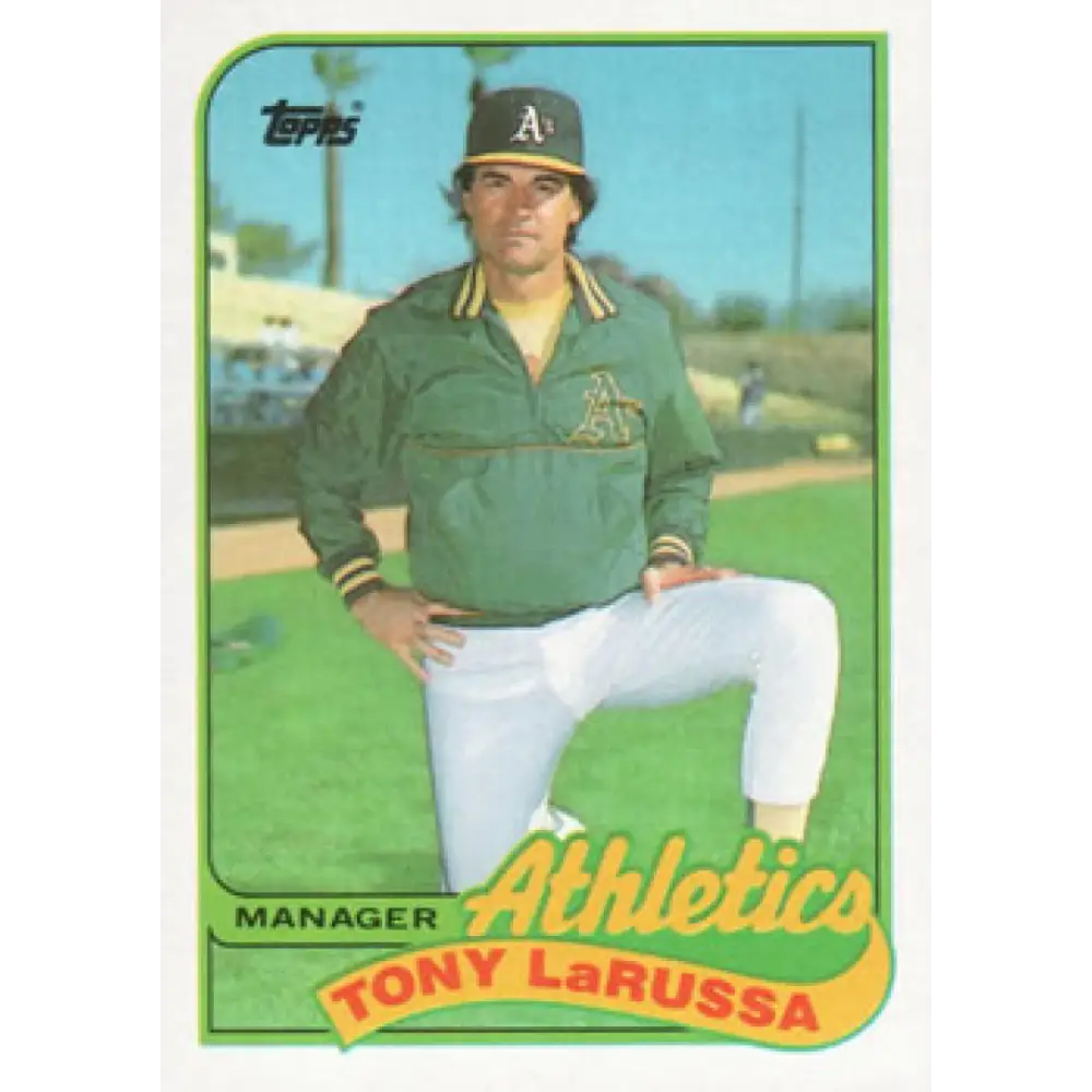 1989 Topps #224 Tony LaRussa MG NM-MT Oakland Athletics Baseball Card Image 1