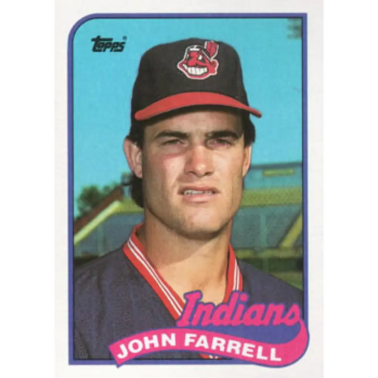 1989 Topps #227 John Farrell NM-MT Cleveland Indians Baseball Card Image 1
