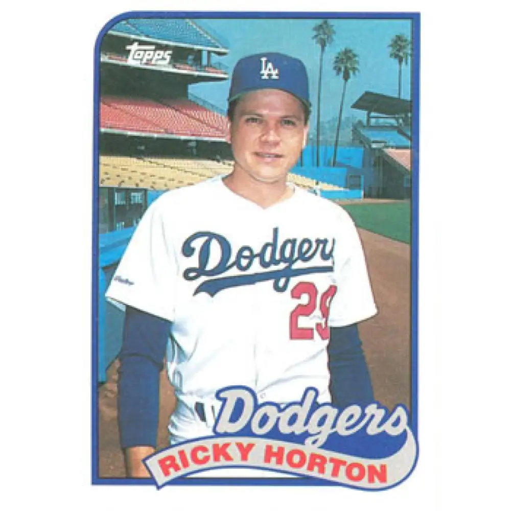 1989 Topps #232 Ricky Horton NM-MT Los Angeles Dodgers Baseball Card Image 1