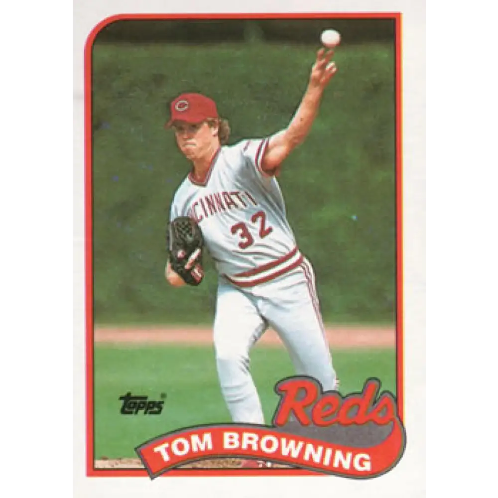 1989 Topps #234 Tom Browning NM-MT Cincinnati Reds Baseball Card Image 1