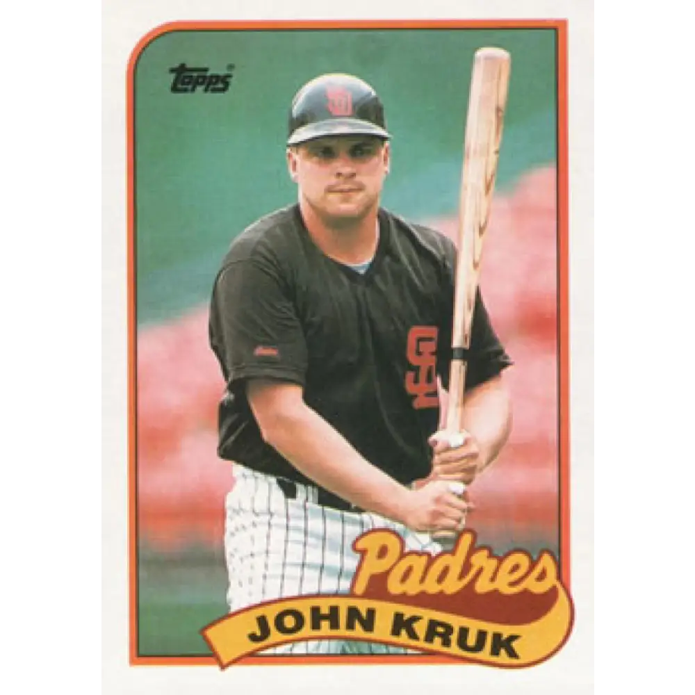 1989 Topps #235 John Kruk NM-MT San Diego Padres Baseball Card Image 1