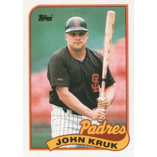 1989 Topps #235 John Kruk NM-MT San Diego Padres Baseball Card Image 1