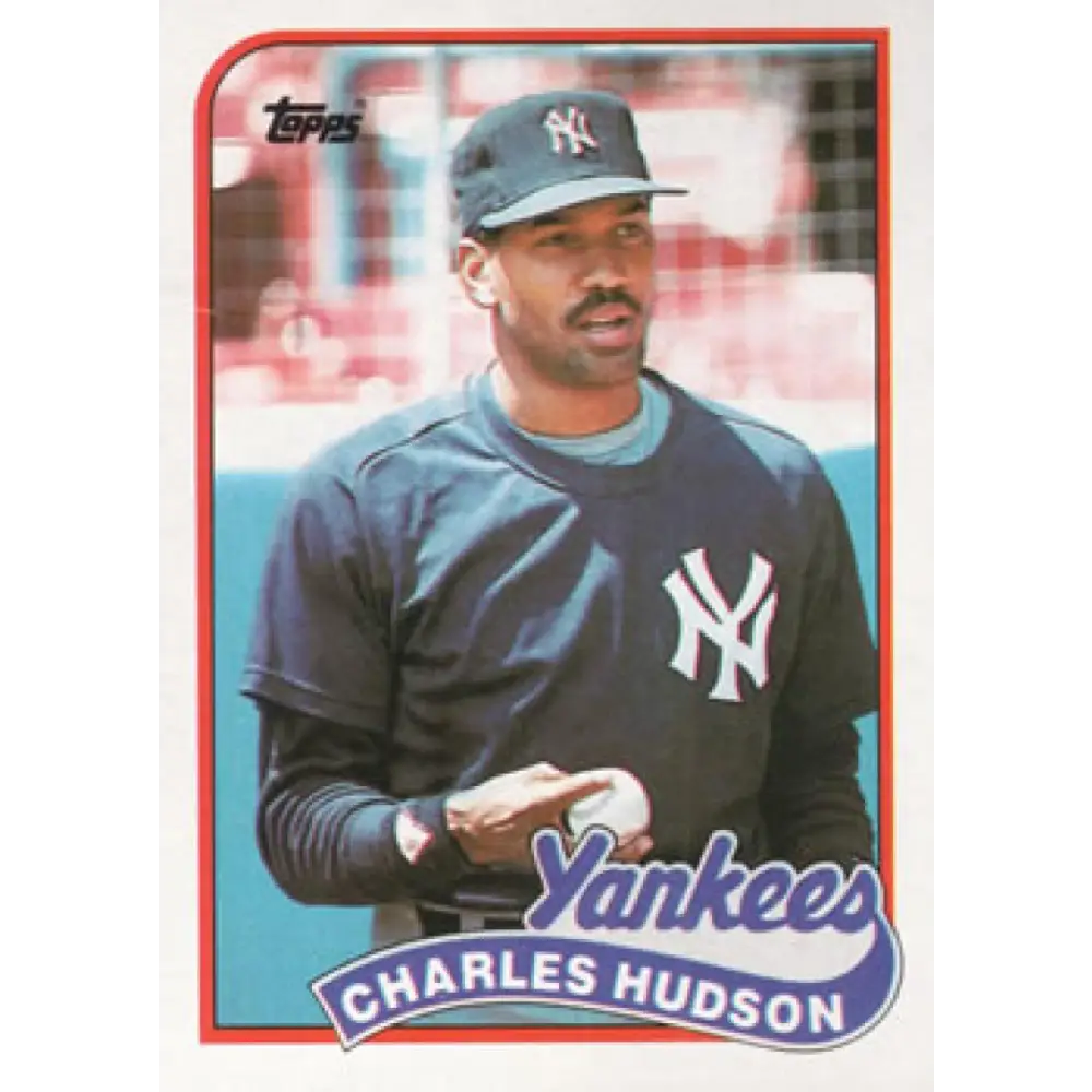 1989 Topps #236 Charles Hudson NM-MT New York Yankees Baseball Card Image 1