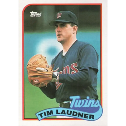 1989 Topps #239 Tim Laudner NM-MT Minnesota Twins Baseball Card Image 1