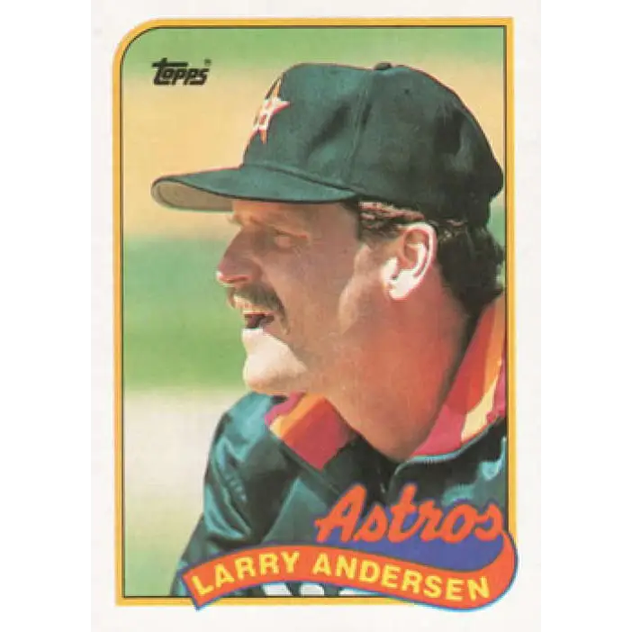 1989 Topps #24 Larry Andersen NM-MT Houston Astros Baseball Card Image 1