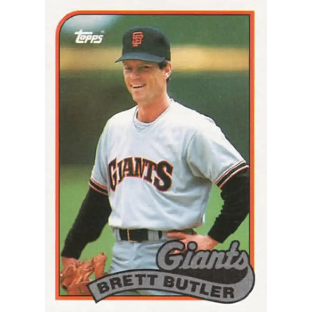 1989 Topps #241 Brett Butler NM-MT San Francisco Giants Baseball Card Image 1