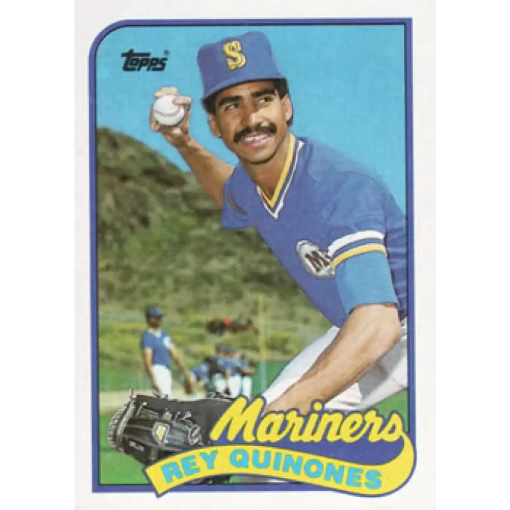 1989 Topps #246 Rey Quinones NM-MT Seattle Mariners Baseball Card Image 1