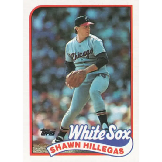 1989 Topps #247 Shawn Hillegas NM-MT Chicago White Sox Baseball Card Image 1