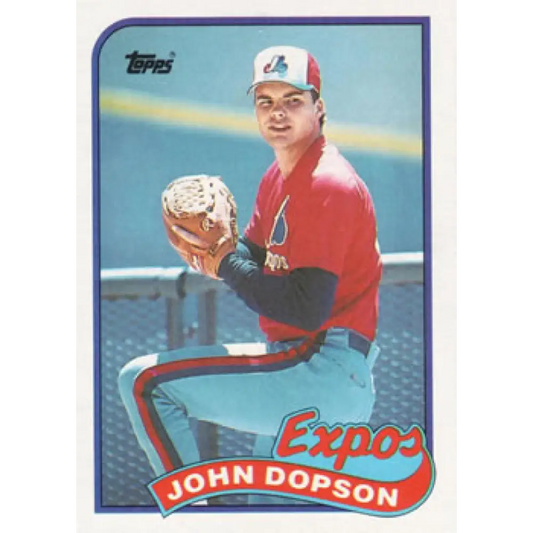 1989 Topps #251 John Dopson NM-MT RC Rookie Montreal Expos Baseball Card Image 1