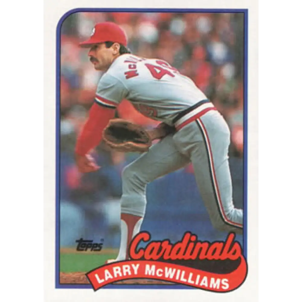 1989 Topps #259 Larry McWilliams NM-MT St. Louis Cardinals Baseball Card Image 1