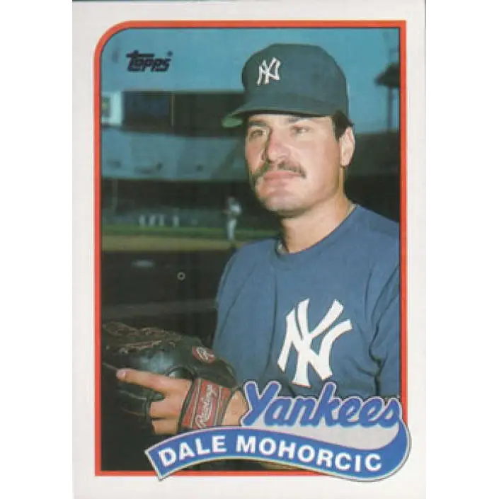1989 Topps #26 Dale Mohorcic NM-MT New York Yankees Baseball Card Image 1
