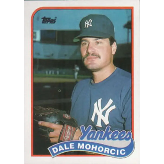 1989 Topps #26 Dale Mohorcic NM-MT New York Yankees Baseball Card Image 1