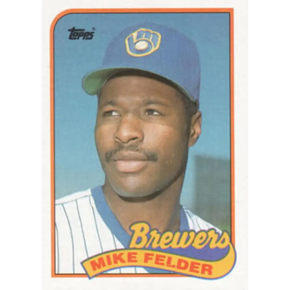 1989 Topps #263 Mike Felder NM-MT Milwaukee Brewers Baseball Card Image 1
