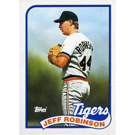 1989 Topps #267 Jeff Robinson NM-MT Detroit Tigers Baseball Card Image 1
