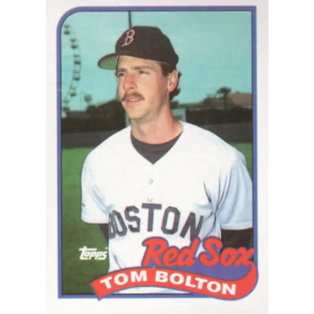 1989 Topps #269 Tom Bolton NM-MT Boston Red Sox Baseball Card Image 1