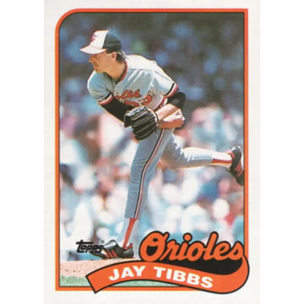 1989 Topps #271 Jay Tibbs NM-MT Baltimore Orioles Baseball Card Image 1