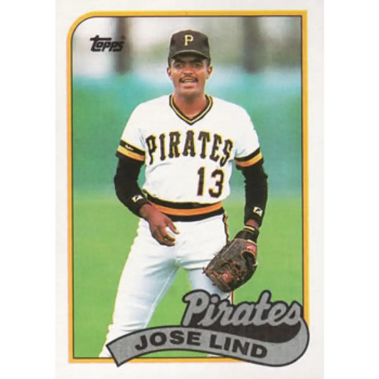 1989 Topps #273 Jose Lind NM-MT Pittsburgh Pirates Baseball Card Image 1