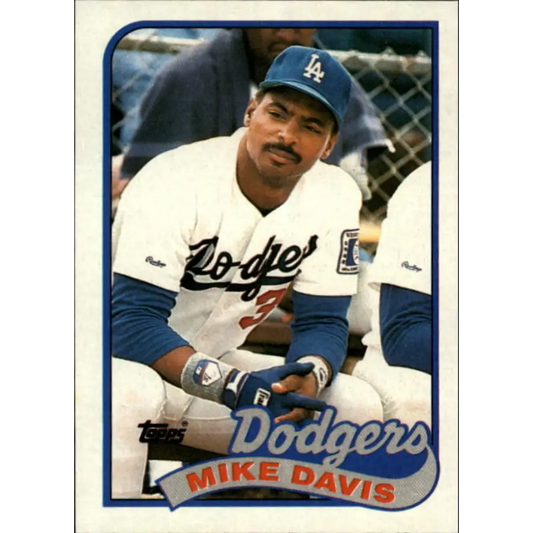 1989 Topps #277 Mike Davis NM-MT Los Angeles Dodgers Baseball Card Image 1