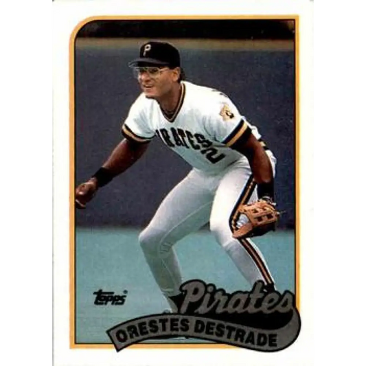 1989 Topps #27b Orestes Destrade NM-MT RC Rookie Pittsburgh Pirates Baseball Card Image 1