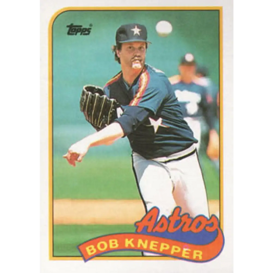 1989 Topps #280 Bob Knepper NM-MT Houston Astros Baseball Card Image 1