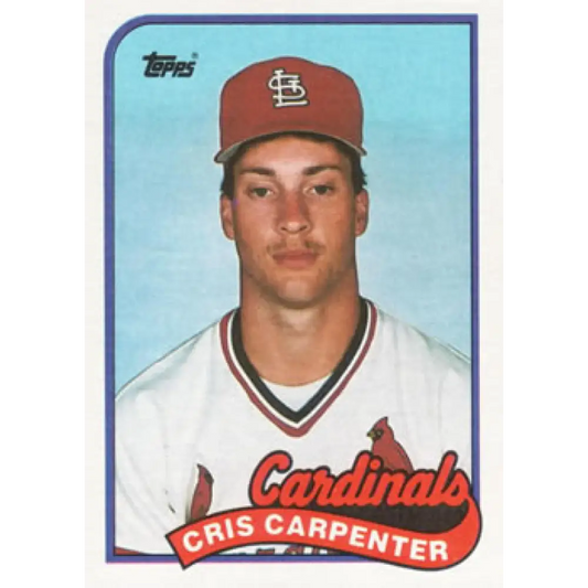 1989 Topps #282 Cris Carpenter NM-MT RC Rookie St. Louis Cardinals Baseball Card Image 1