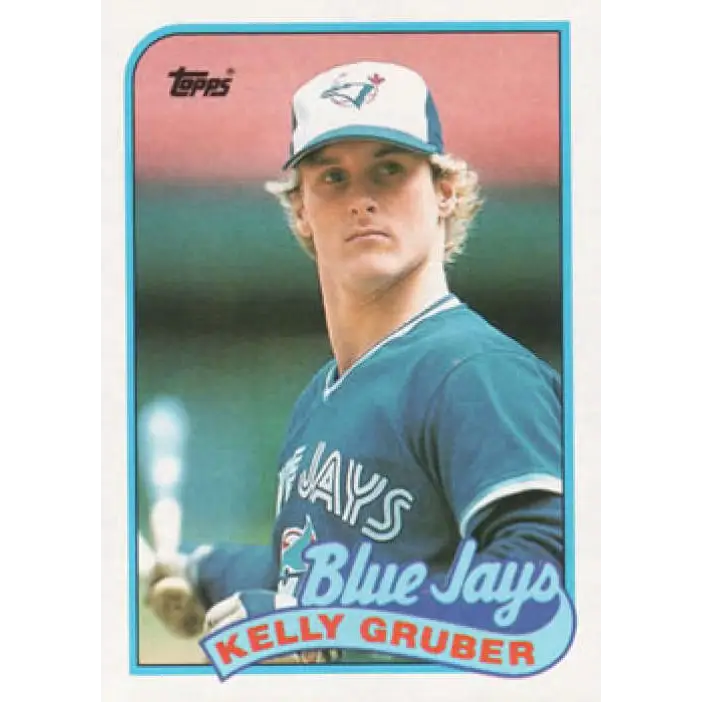1989 Topps #29 Kelly Gruber NM-MT Toronto Blue Jays Baseball Card Image 1
