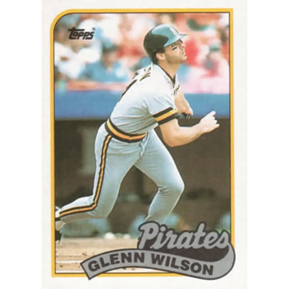 1989 Topps #293 Glenn Wilson NM-MT Pittsburgh Pirates Baseball Card Image 1