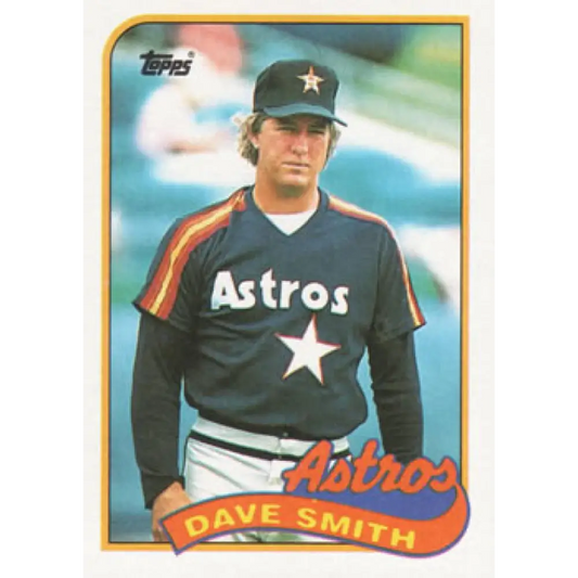 1989 Topps #305 Dave Smith NM-MT Houston Astros Baseball Card Image 1