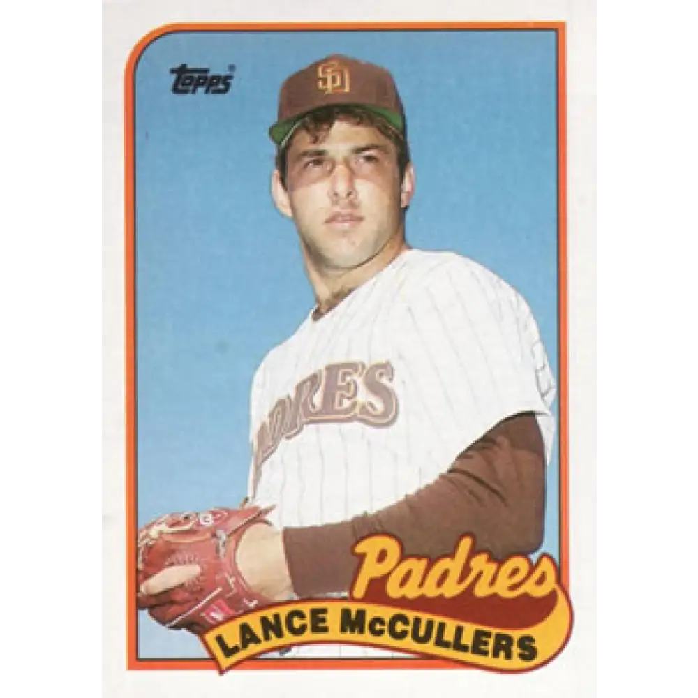 1989 Topps #307 Lance McCullers NM-MT San Diego Padres Baseball Card Image 1