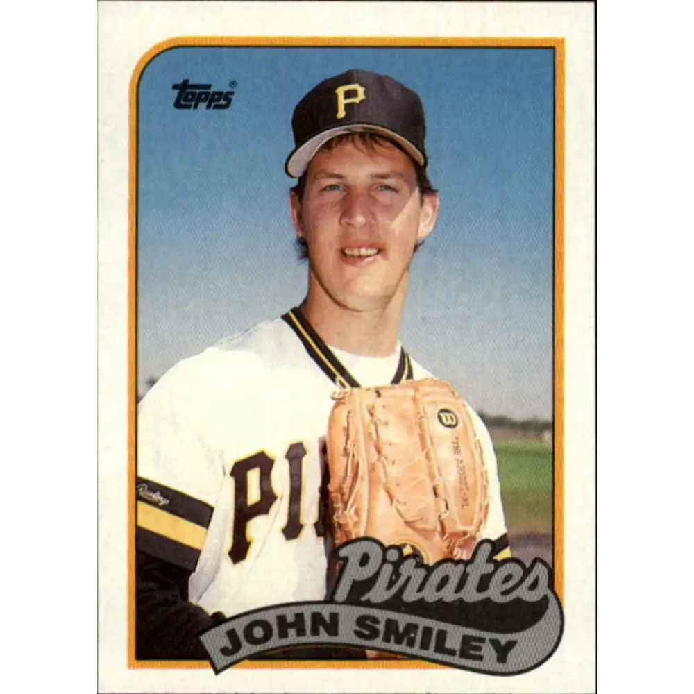 1989 Topps #322 John Smiley NM-MT Pittsburgh Pirates Baseball Card Image 1