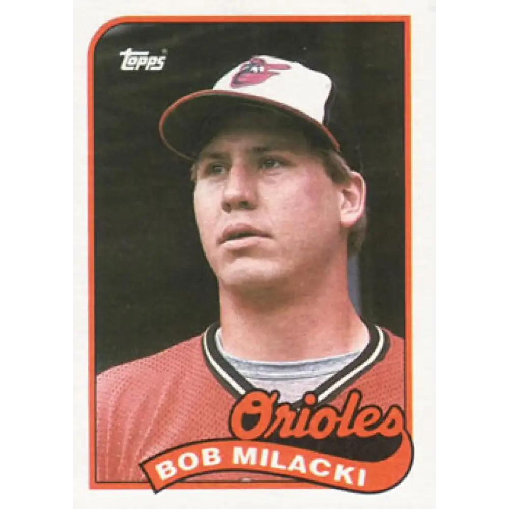 1989 Topps #324 Bob Milacki NM-MT RC Rookie Baltimore Orioles Baseball Card Image 1