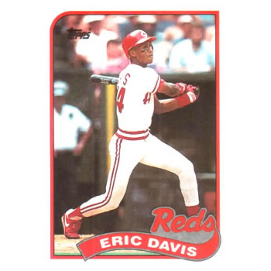 1989 Topps #330 Eric Davis NM-MT Cincinnati Reds Baseball Card Image 1