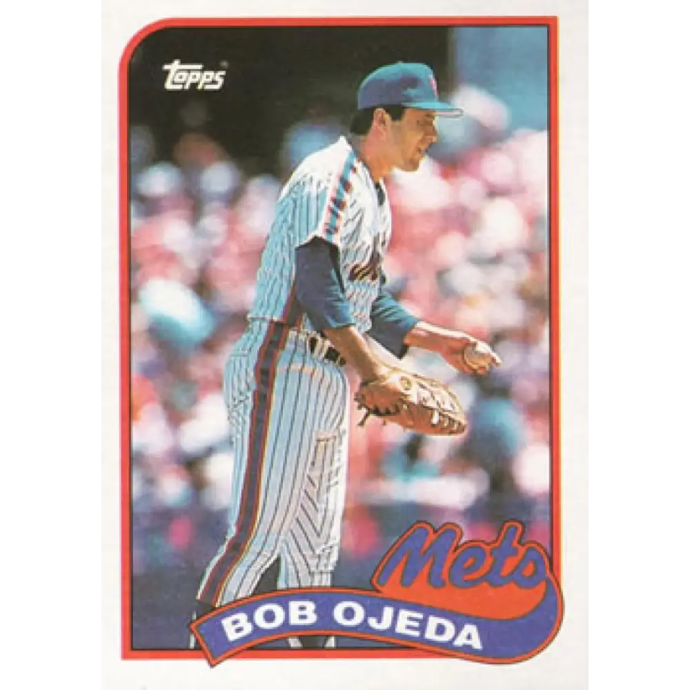 1989 Topps #333 Bob Ojeda NM-MT New York Mets Baseball Card Image 1