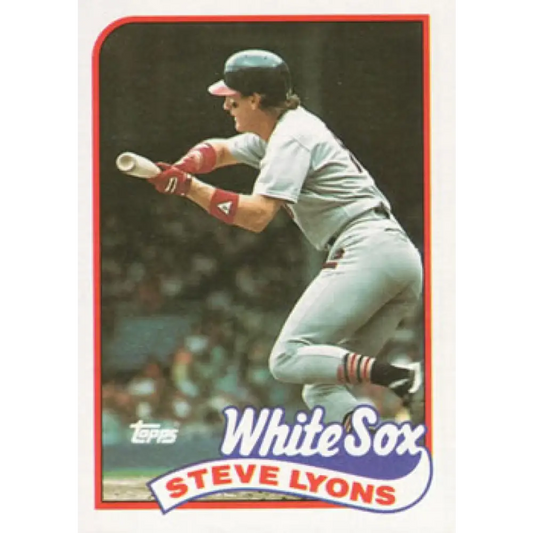 1989 Topps #334 Steve Lyons NM-MT Chicago White Sox Baseball Card Image 1