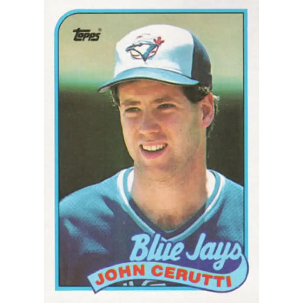 1989 Topps #347 John Cerutti NM-MT Toronto Blue Jays Baseball Card Image 1