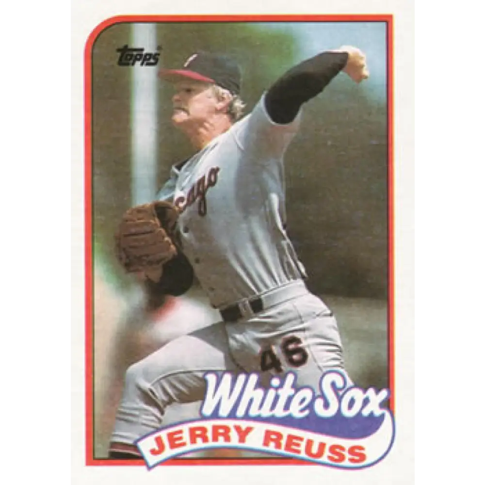 1989 Topps #357 Jerry Reuss NM-MT Chicago White Sox Baseball Card Image 1