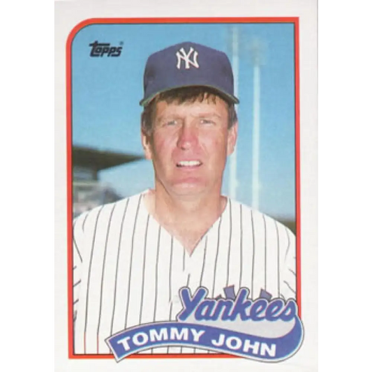 1989 Topps #359 Tommy John NM-MT New York Yankees Baseball Card Image 1
