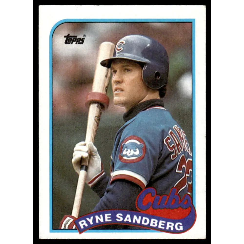 1989 Topps #360 Ryne Sandberg EX Chicago Cubs Baseball Card Image 1