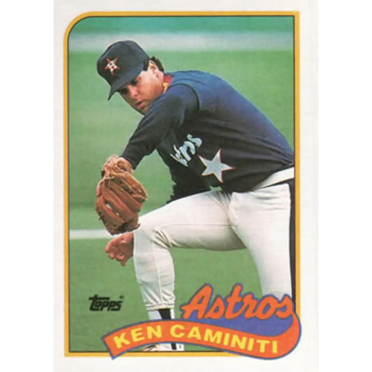 1989 Topps #369 Ken Caminiti NM-MT Houston Astros Baseball Card Image 1